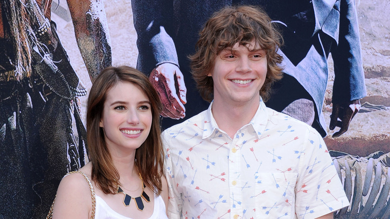 Evan Peters and Emma Roberts in 2013.