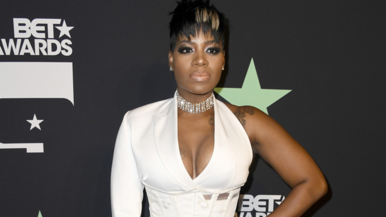 Fantasia Barrino poses in the press room at the 2019 BET Awards