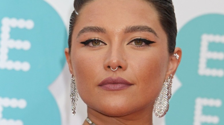 Florence Pugh with septum piercing