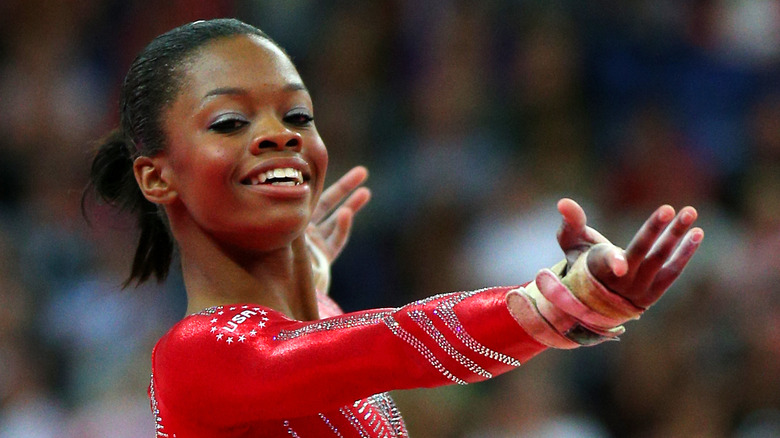 Gabby Douglas competing at 2012 Olympics