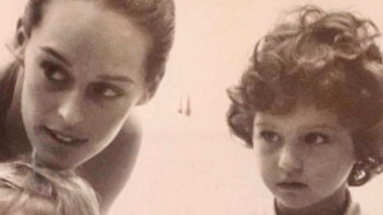 Giada De Laurentiis as a young child with her mom