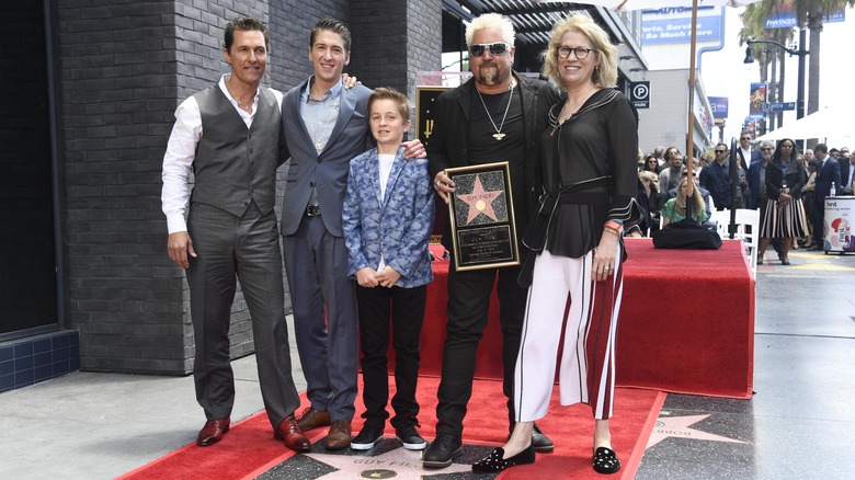 Matthew McConaughey, Guy Fieri, his family in Hollywood