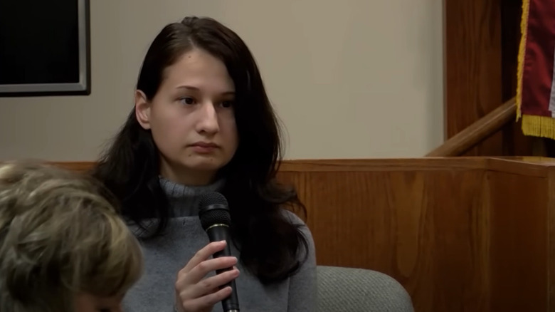 Gypsy Rose Blanchard holding microphone