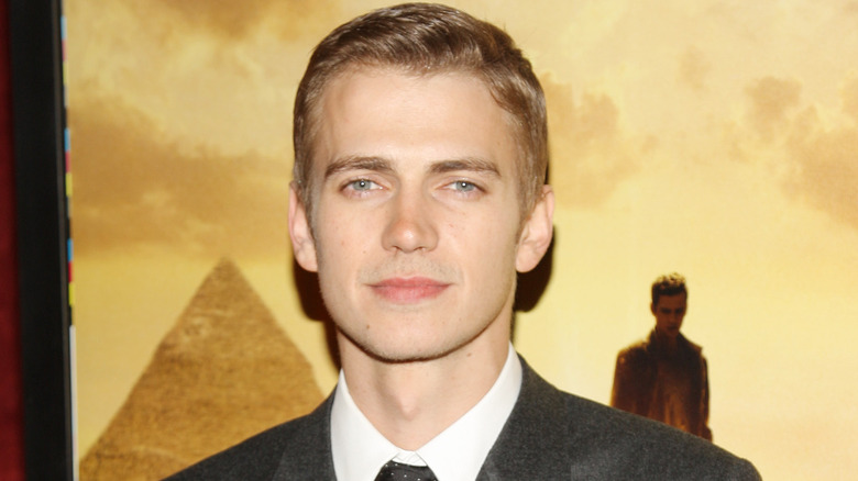 Hayden Christensen smirking 