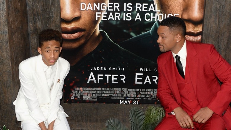 Jaden and Will at After Earth premiere, posing