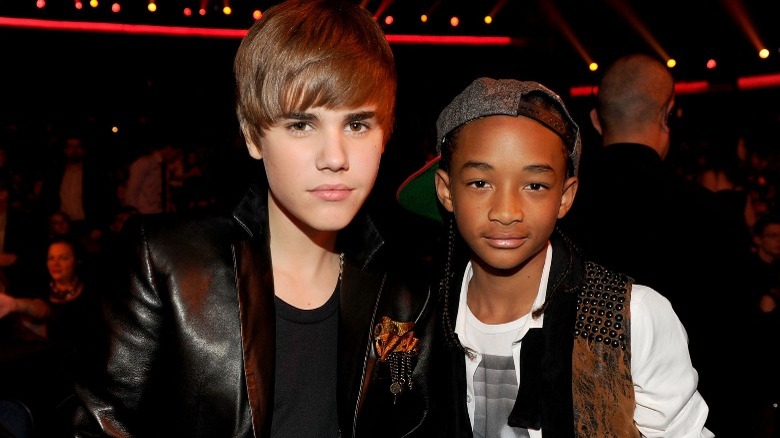 Justin Bieber and Jaden Smith posing together