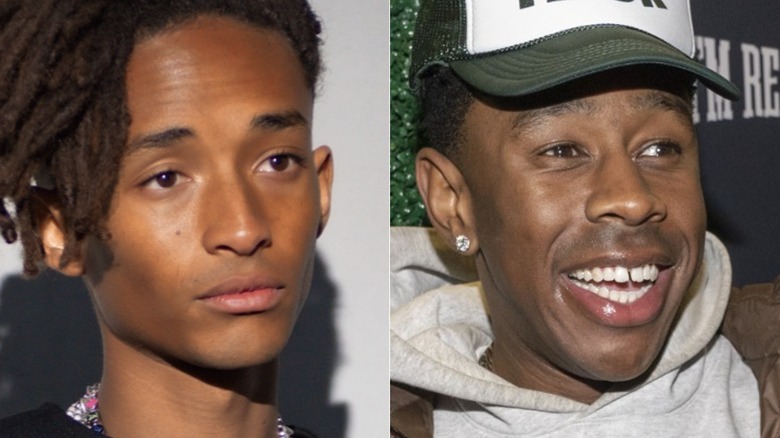 Jaden Smith and Tyler the Creator, split image