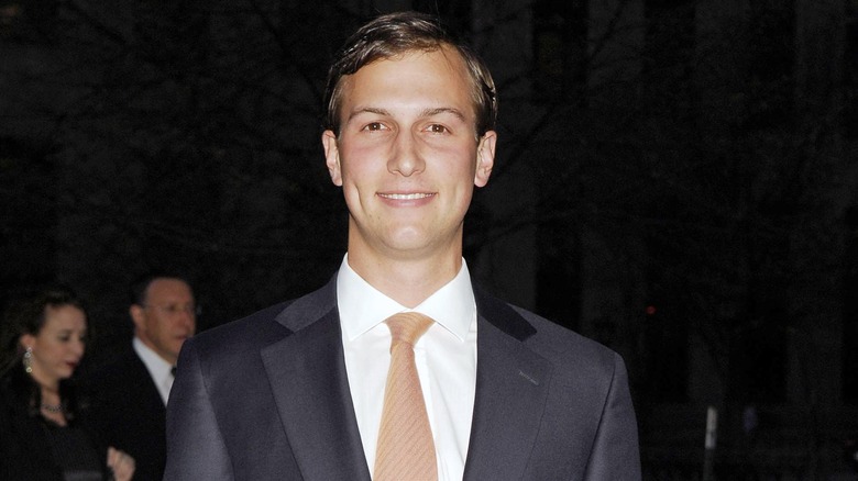 Jared Kushner wearing coral tie