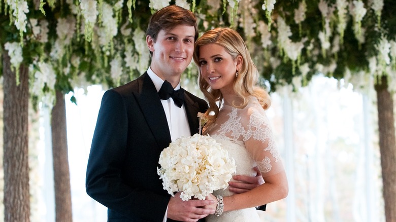 Jared Kushner and Ivanka Trump at their wedding  