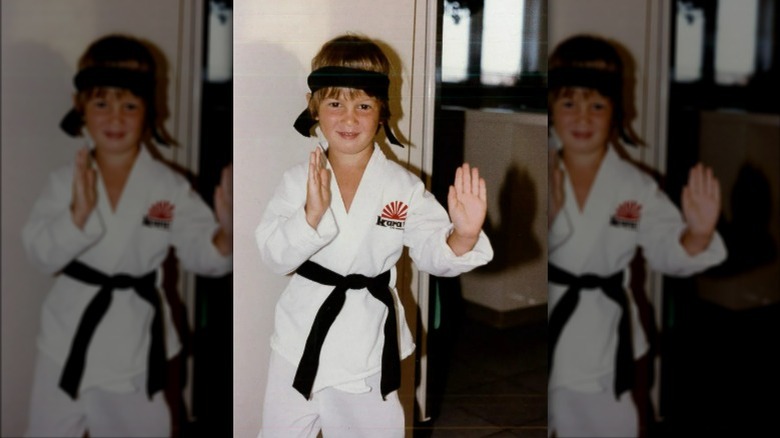 young Jared Kushner wearing karate gi