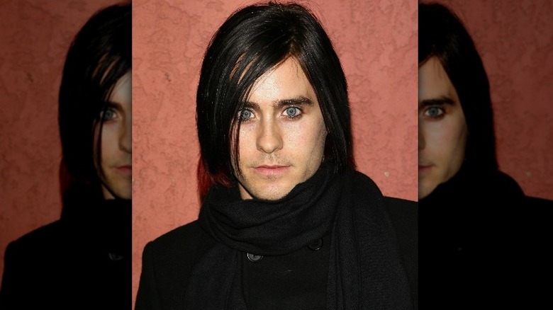 Jared Leto with black hair