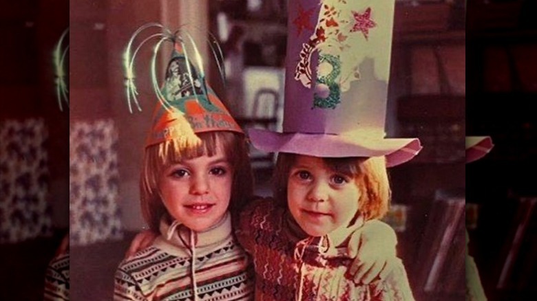 Shannon Leto and Jared Leto as children