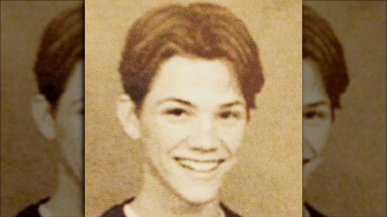 Pre-teen Jared Padalecki smiles