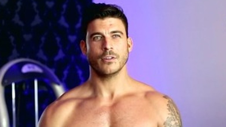 Jax Taylor filming a fitness app