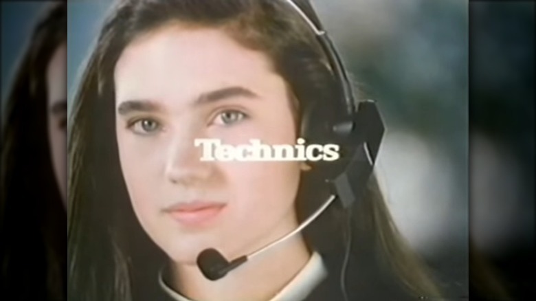 Jennifer Connelly singing in a Technics ad