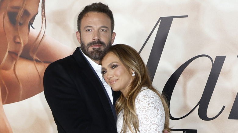 Jennifer Lopez and Ben Affleck on the red carpet