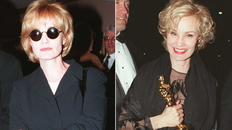 Jessica Lange at the Oscars pre-show and after-show 1991