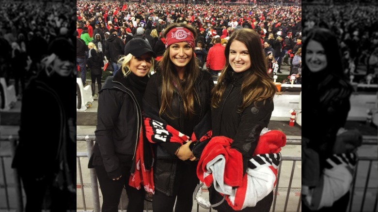 Olivia Holzmacher and friends smiling