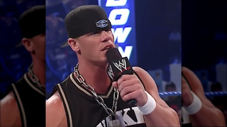 John Cena rapping in ring