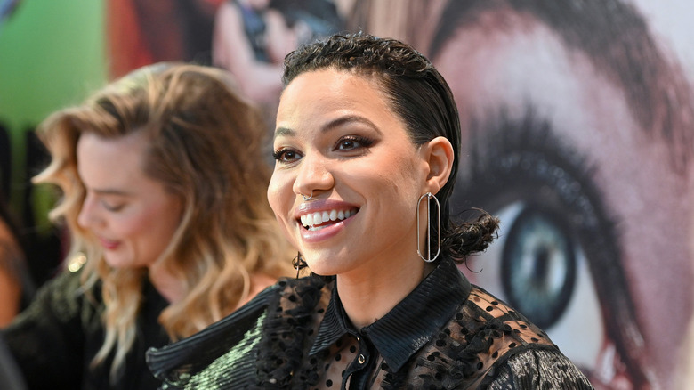 Jurnee Smollett smiling