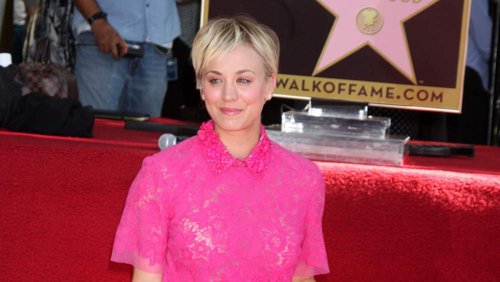 Kaley Cuoco with a pixie cut