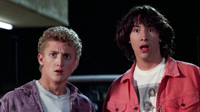 Bill and Ted at the Circle K looking shocked