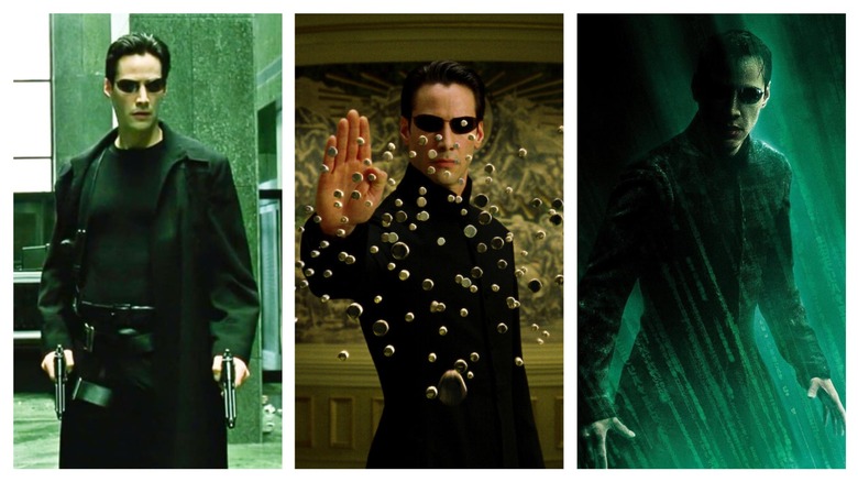 Neo in The Matrix, The Matrix Reloaded, and The Matrix Revolutions