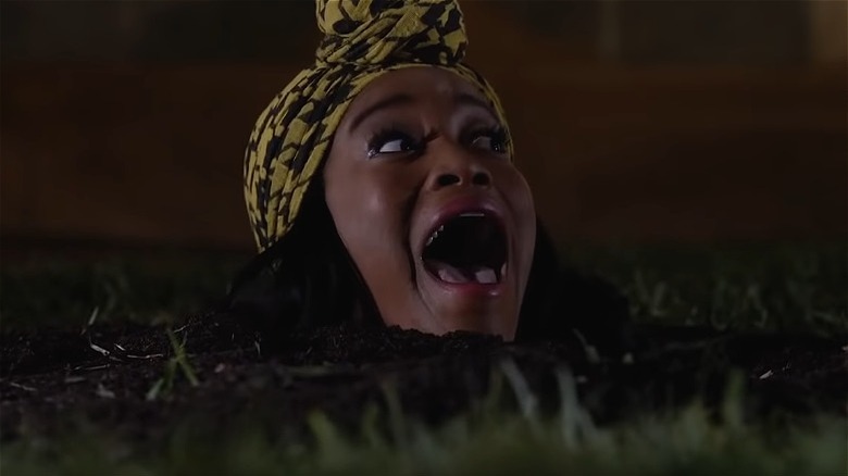 Keke Palmer gets buried alive in Scream Queens