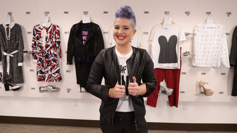 Kelly Osbourne preparing to launch her new clothing line "Stories...by Kelly Osbourne" at the HSN Studios 