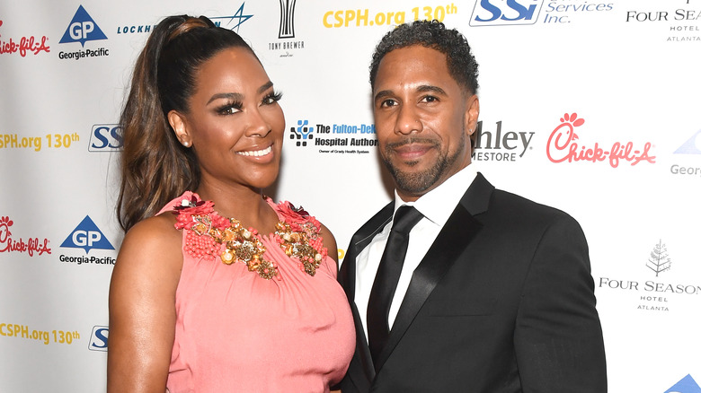 Kenya Moore and Marc Daly in 2018