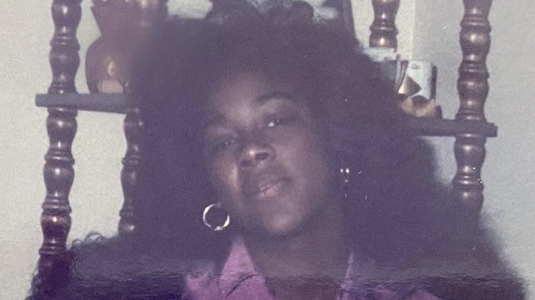 Kenya Moore as a teenager