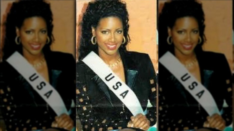 Kenya Moore as Miss USA in 1993