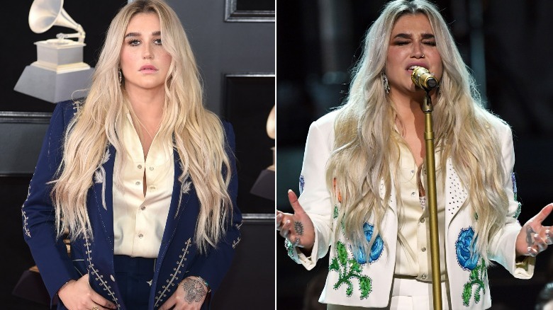 Kesha's 2018 Grammy Awards suits