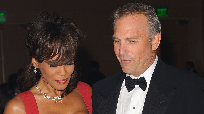 Kevin Costner with Whitney Houston