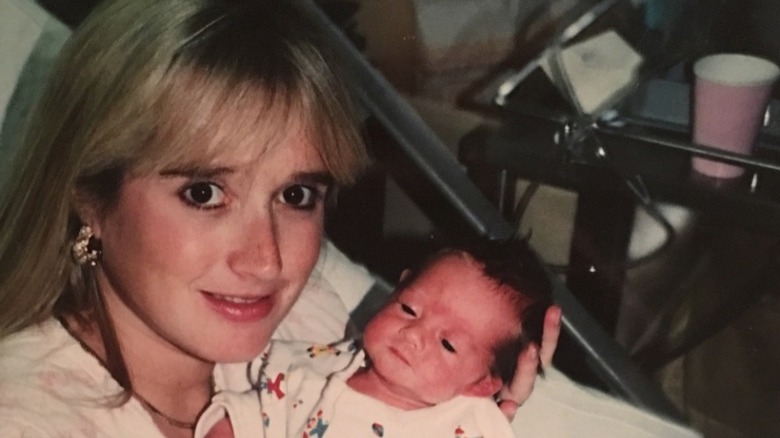 Kim Richards, holding baby Whitney 