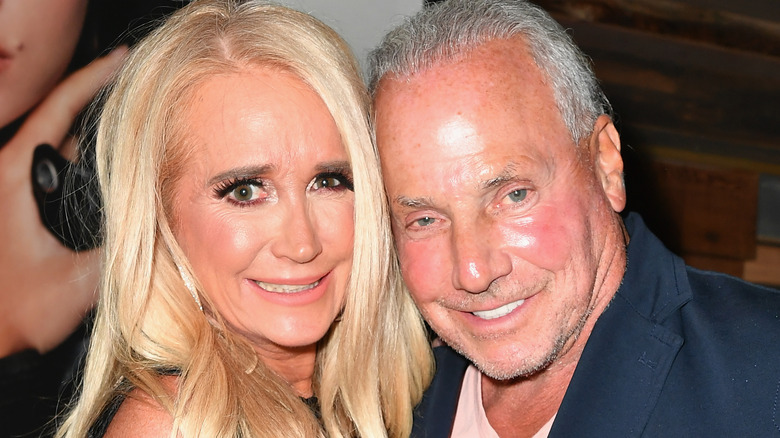 Kim Richards, Wynn Katz, both smiling