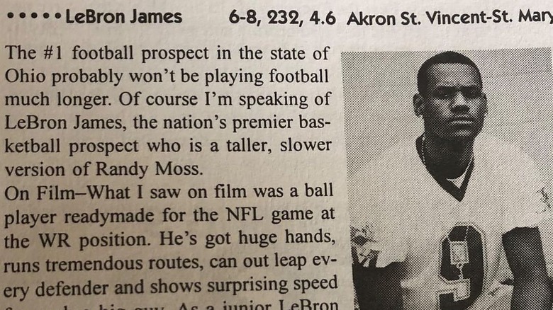 LeBron James featured on a local newspaper