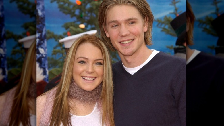 Lindsay Lohan, Chad Michael Murray smiling