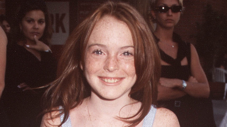 Lindsay Lohan smiling