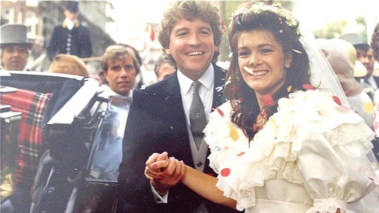 Lisa Vanderpump and Ken Todd smiling on their wedding day