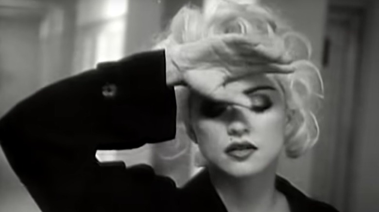 Madonna in Justify My Love music video