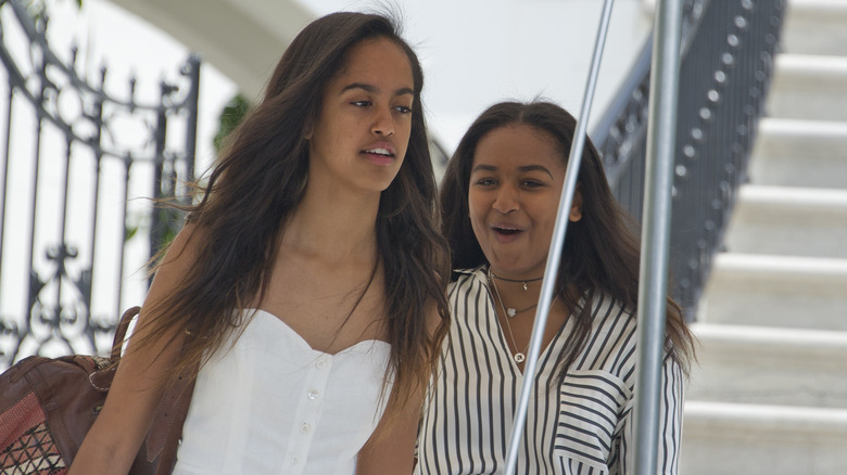 Malia Obama walking