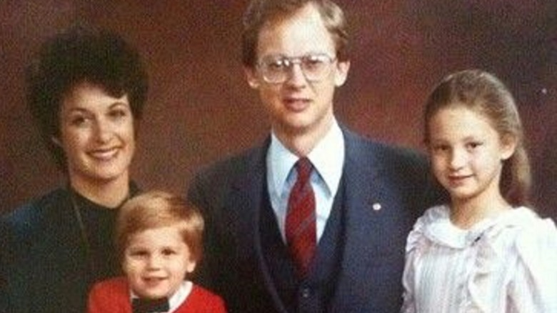 Matthew Gray Gubler with his parents as a baby  