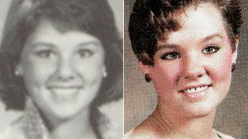 Split image of Melissa McCarthy's high school yearbook photos
