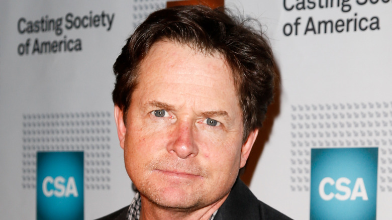 Michael J. Fox with serious expression