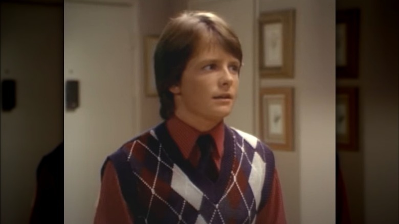 Michael J. Fox wearing sweater vest