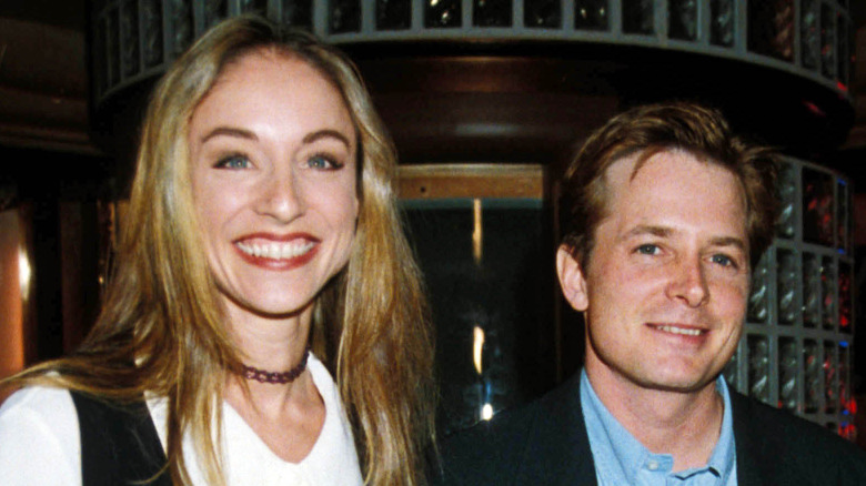 Tracy Pollan, Michael J. Fox smiling