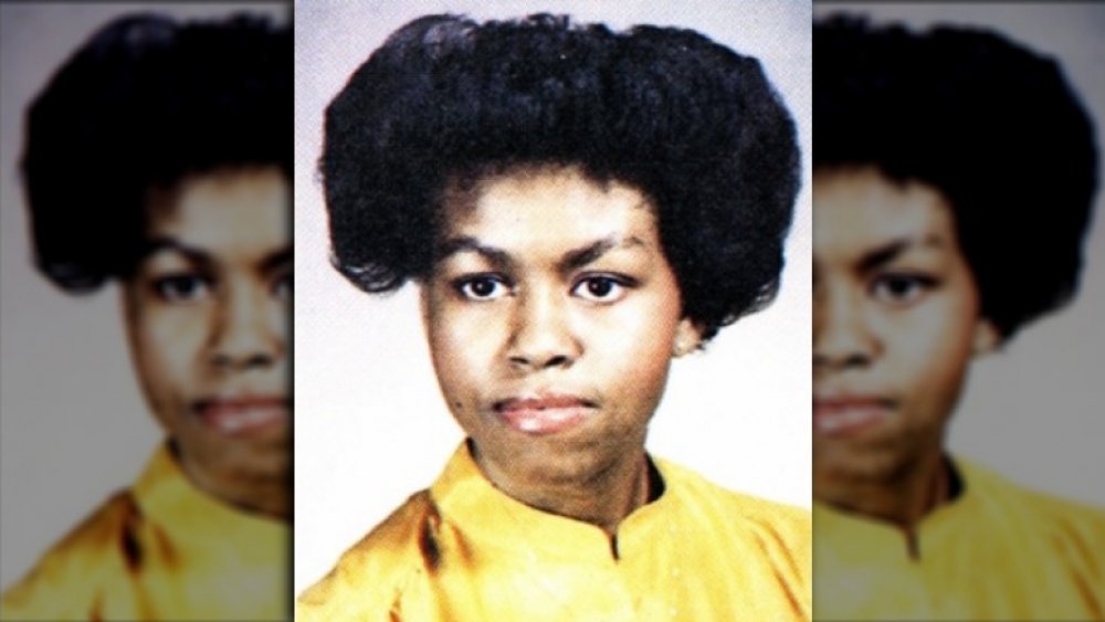 Michelle Obama's 1981 yearbook photo
