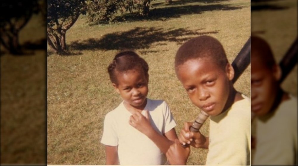 Michelle Obama and Craig Robinson in a throwback pic posted to Instagram