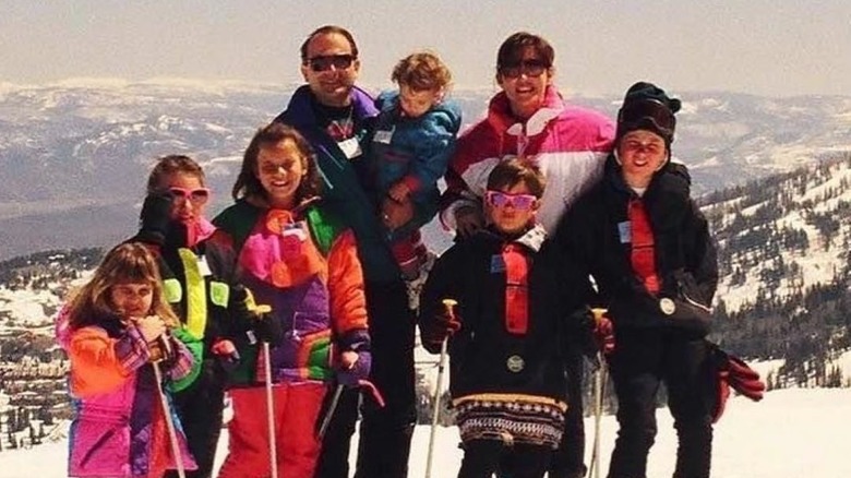 Sperry family skiing